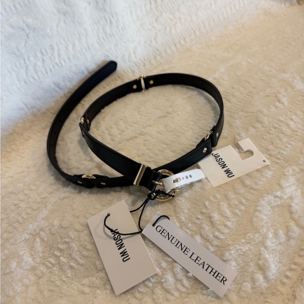 Jason Wu Elegant Black Leather Belt